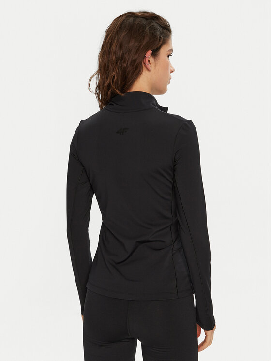 4F 4F Thermoaktive Unterwäsche Oberteil 4FWAW24UBRUF070 Schwarz Slim Fit
