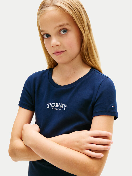 Tommy Hilfiger Tommy Hilfiger Kasdieninė suknelė Skater KG0KG09284 Tamsiai mėlyna Regular Fit