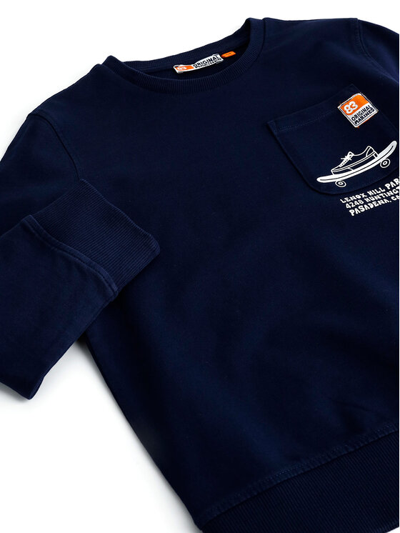 Original Marines Original Marines Majica dugih rukava DDP2034B Tamnoplava Regular Fit