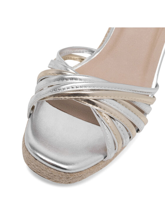 DeeZee DeeZee Espadryle WYL2610-01 Srebrny