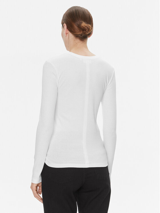 Calvin Klein Calvin Klein Bluzka K20K206048 Biały Regular Fit