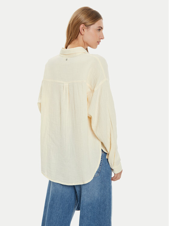 Roxy Roxy Πουκάμισο Morning Time ERJWT03639 Μπεζ Loose Fit