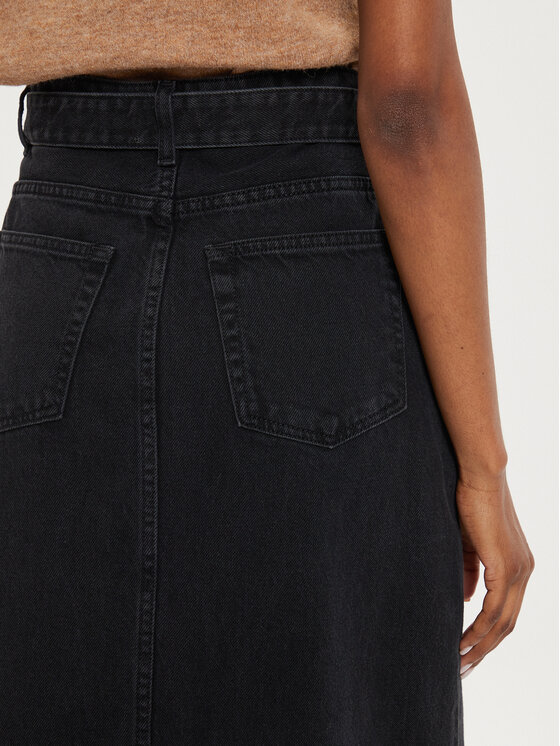 TWINSET TWINSET Jeansrock 242TP2601 Schwarz Straight Fit