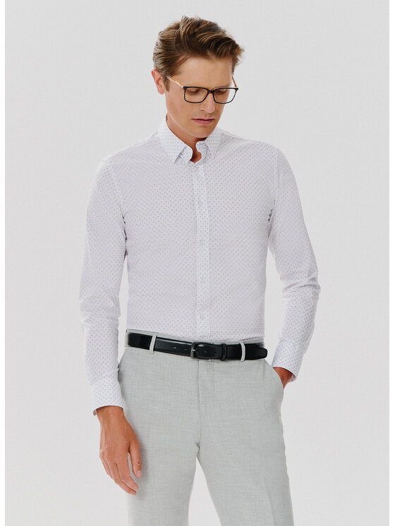 Pako Lorente Pako Lorente Koszula P24WN-1X-007 Biały Slim Fit