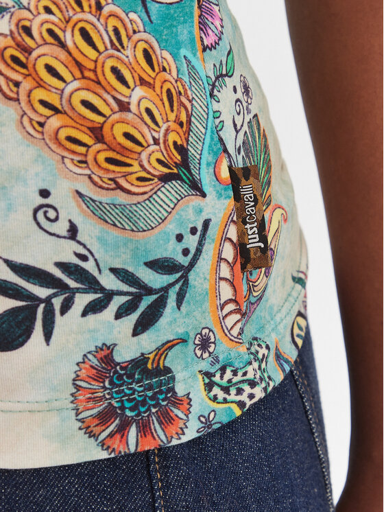 Just Cavalli Just Cavalli Футболка 80PAHE02 CJ112 Кольоровий Slim Fit