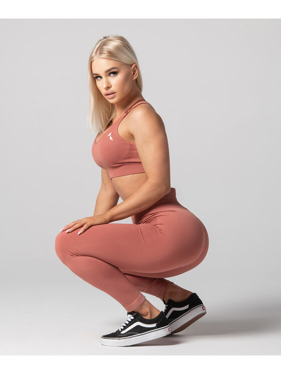 Carpatree Carpatree Legginsy Arcade Leggings Różowy Fitted Fit