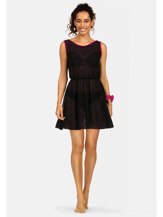 Feba Feba Vestito da spiaggia F220 Nero