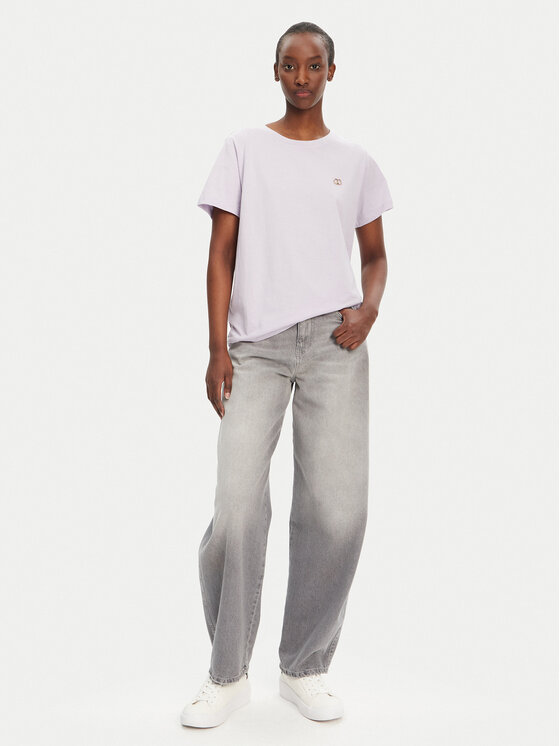TWINSET TWINSET T-Shirt 251TT2040 Fialová Regular Fit