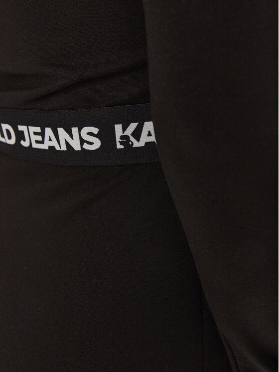 Karl Lagerfeld Jeans Karl Lagerfeld Jeans Každodenné šaty A1W13009 Čierna Regular Fit