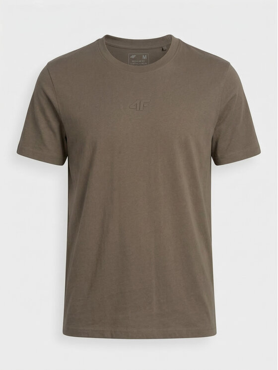 4F 4F T-Shirt TTSHM3947-82S-3XL Brązowy Active Fit