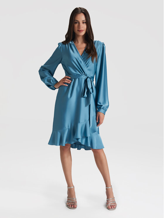 Swing Swing Rochie cocktail 5AG06500 Albastru Regular Fit
