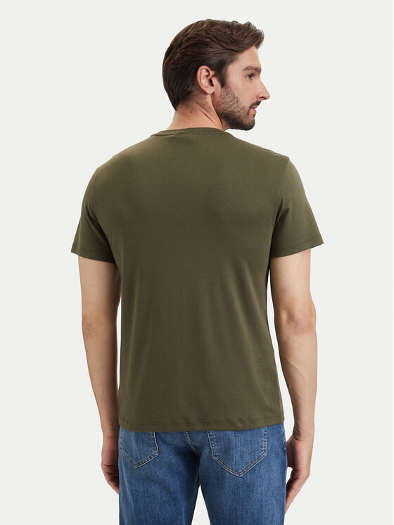 Calvin Klein Calvin Klein Tricou LV04LG222G Kaki Slim Fit