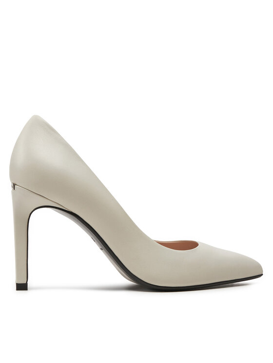 Calvin Klein Štikle Heel Pump 90 Lth HW0HW02110 Écru