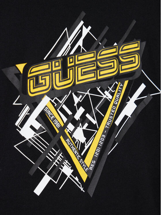 Guess Guess Μπλουζάκι L0BI20 I3Z11 Μαύρο Regular Fit
