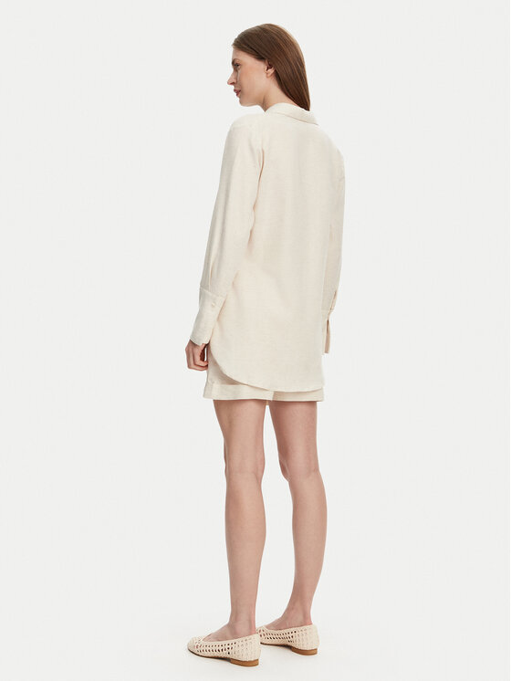 Selmark Selmark Set Hemd und Stoffshorts BC176 Beige Relaxed Fit