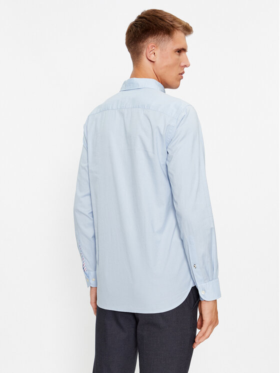 Tommy Hilfiger Tommy Hilfiger Cămașă Core Flex MW0MW25035 Albastru celest Regular Fit