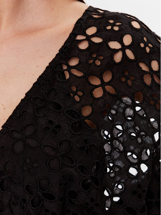Iconique Iconique Rochie de vară IC23 019 Negru Regular Fit