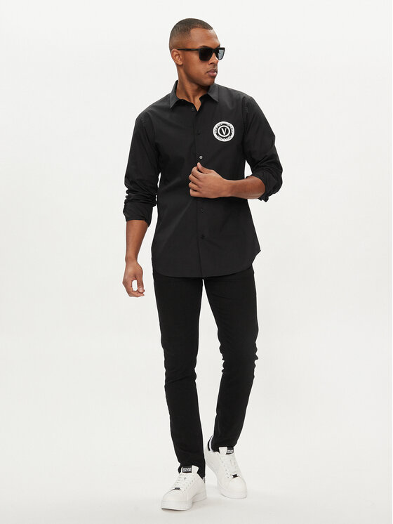 Versace Jeans Couture Versace Jeans Couture Πουκάμισο 76GALYS1 Μαύρο Regular Fit