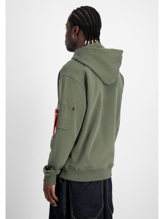 Alpha Industries Alpha Industries Bluza Camo Panel Hoodie Zielony Regular Fit