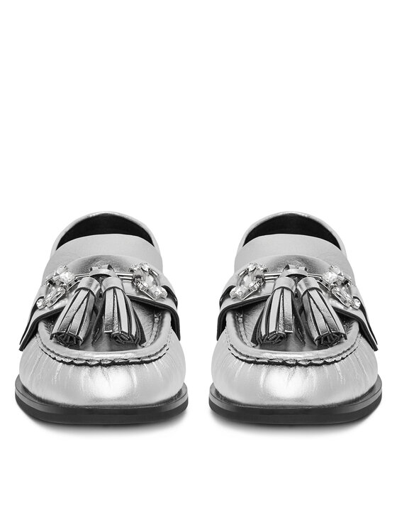 Eva Minge Eva Minge Loaferice PETUNIA-V1792-335-1 Srebrna
