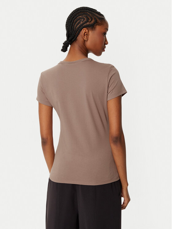 Calvin Klein Calvin Klein Marškinėliai Satin K20K207974 Ruda Regular Fit