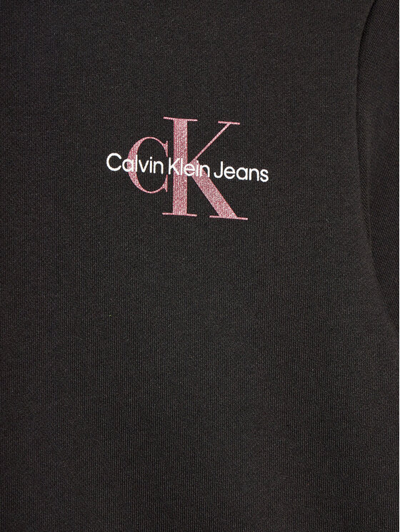 Calvin Klein Jeans Calvin Klein Jeans Μπλούζα Monogram IU0IU00397 Μαύρο Regular Fit