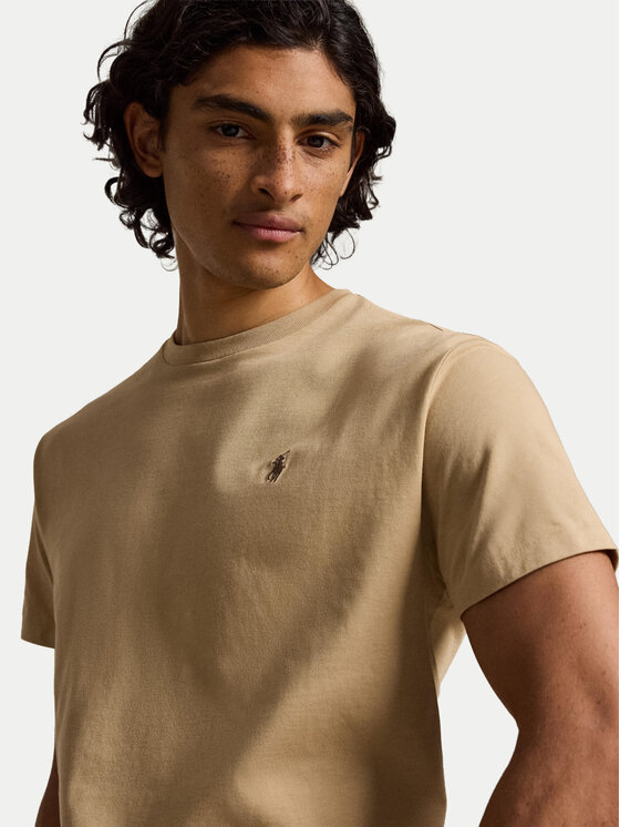 Polo Ralph Lauren Polo Ralph Lauren T-Shirt 710671438527 Světle hnědá Regular Fit