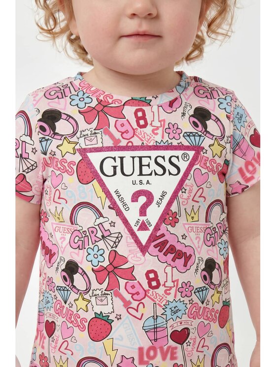 Guess Kids Guess Kids T-Shirt 183728 Kolorowy Classic Fit