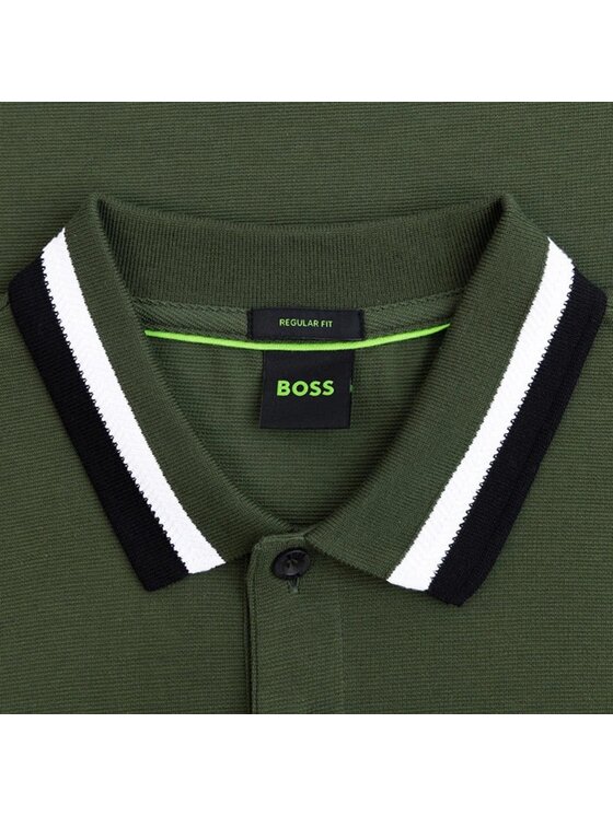 BOSS BOSS Polo 50538101-355 Zielony Regular Fit