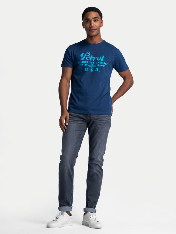 Petrol Industries Petrol Industries T-Shirt M-1040-TSR600 Blau Regular Fit