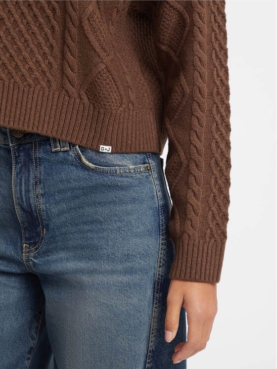 Guess Jeans Guess Jeans Sweter 178813 Brązowy Classic Fit