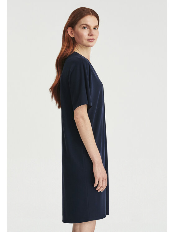 TATUUM TATUUM Sukienka dzianinowa LAROS Granatowy Loose Fit