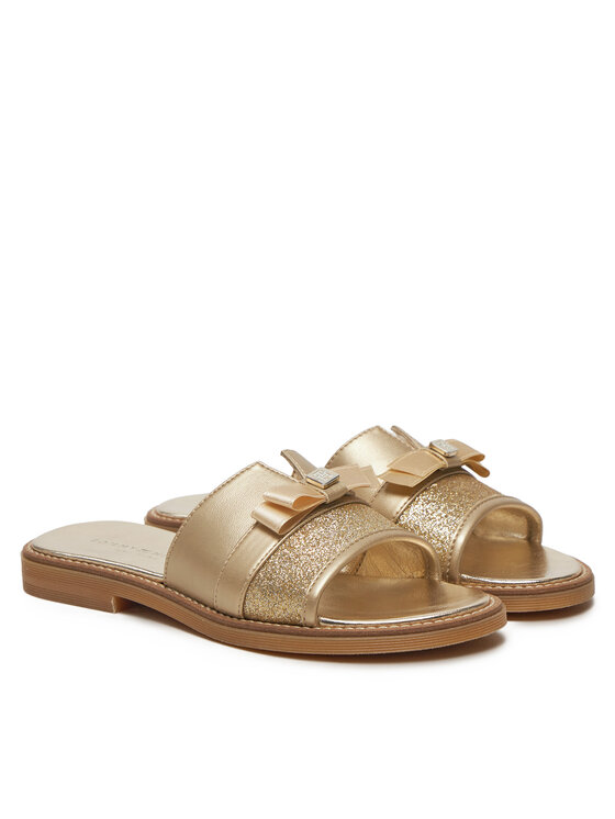 Tommy Hilfiger Tommy Hilfiger Klapki Sandal T4A2-33942-0572 S Złoty