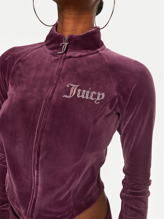 Juicy Couture Juicy Couture Світшот Morgan Cross JCBCT224832 Бордовий Regular Fit