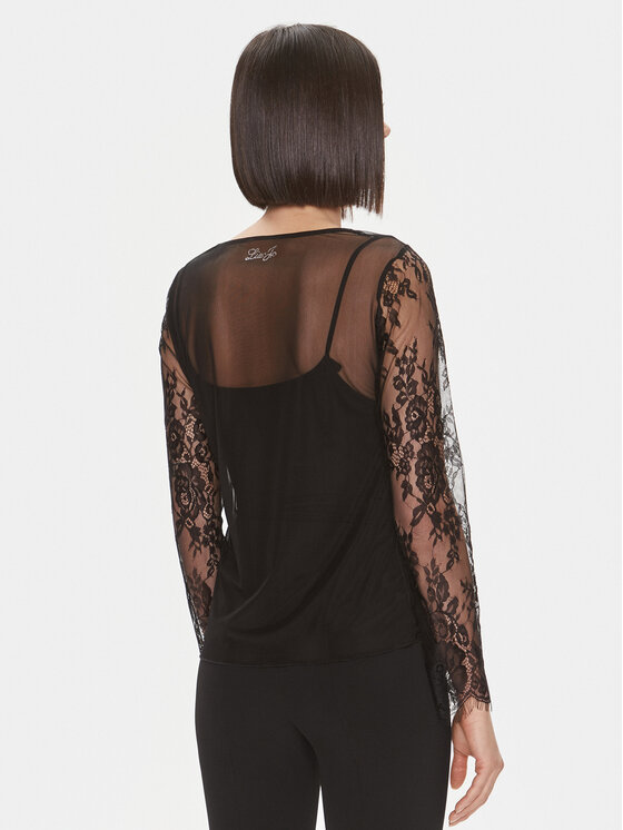 Liu Jo Liu Jo Μπλουζάκι 5F3083 J4583 Μαύρο Regular Fit