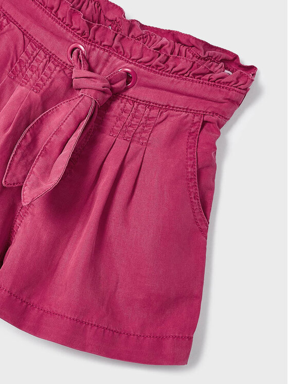 Mayoral Mayoral Pantaloncini di tessuto 3203 Rosa Regular Fit