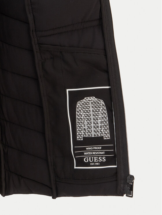 Guess Guess Преходно яке W6RL02 WJ492 Черен Regular Fit