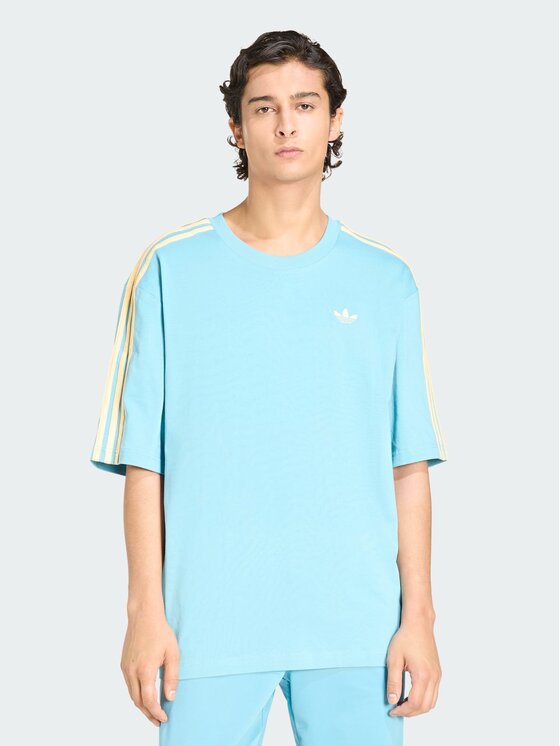 adidas adidas T-Shirt 159141 Błękitny Oversize