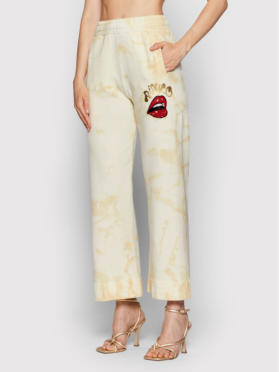 PINKO Pinko Spodnji del trenirke Palermo 1G172F Y7Y5 Bež Regular Fit
