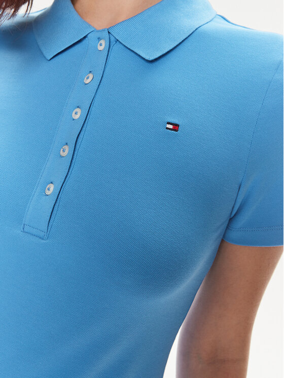 Tommy Hilfiger Tommy Hilfiger Vsakodnevna obleka 1985 WW0WW37853 Modra Slim Fit