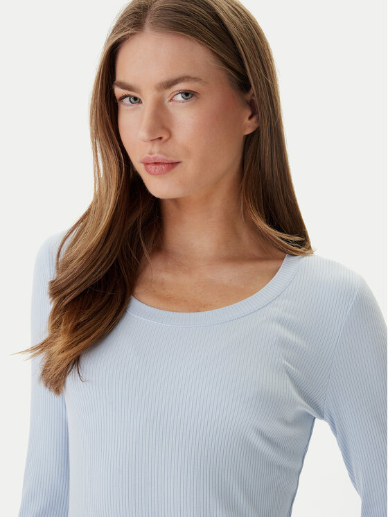 Calvin Klein Calvin Klein Blúzka LV044D235G Modrá Slim Fit
