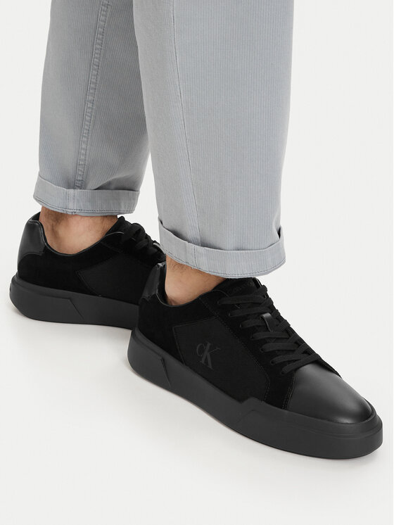 Calvin Klein Superge Chunky Cupsole Laceup Cv Mix HM0HM02238 Črna