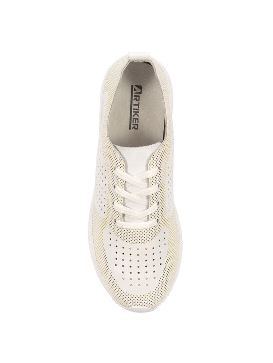 Artiker Artiker Sneakersy 56C1036-WHITE-GOLD Biały