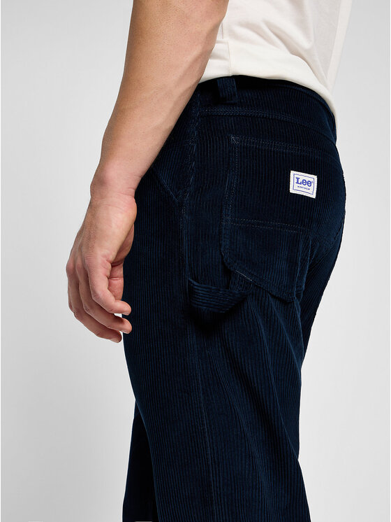 Lee Lee Spodnie materiałowe CARPENTER Niebieski Loose Fit