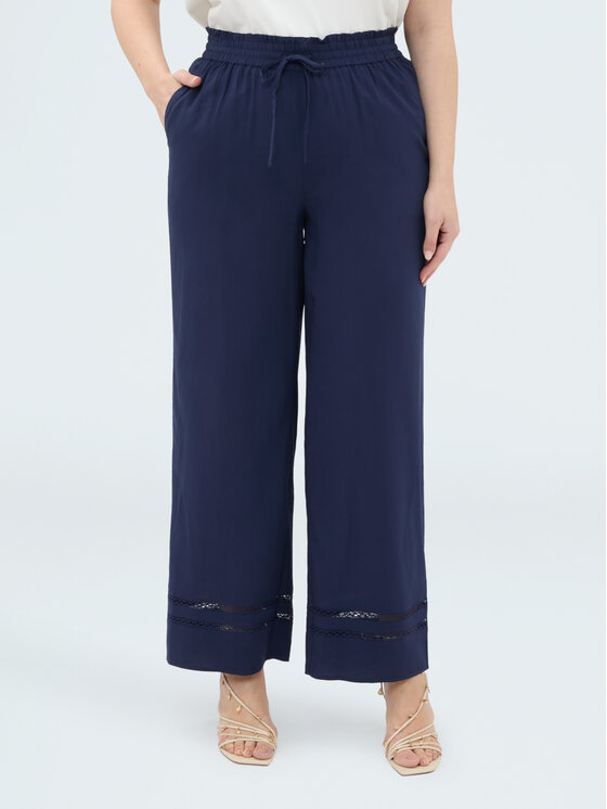 Fiorella Rubino Fiorella Rubino Pantaloni di tessuto P042T005287N034 Blu Regular Fit