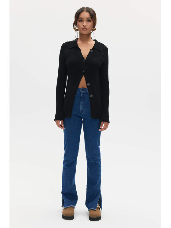 BENU BENU Cardigan Kardigan Nero Regular Fit