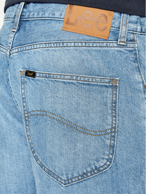 Lee Lee Szorty jeansowe Asher L70UOMVW 112145497 Niebieski Loose Fit