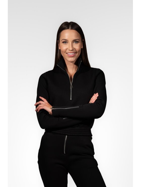 MANDRAGORA MANDRAGORA Felpa cudowronka Nero Slim Fit