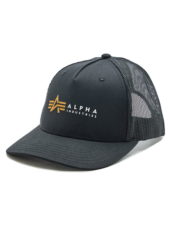 Alpha Industries Cap Label 106901 Schwarz, Größe 00