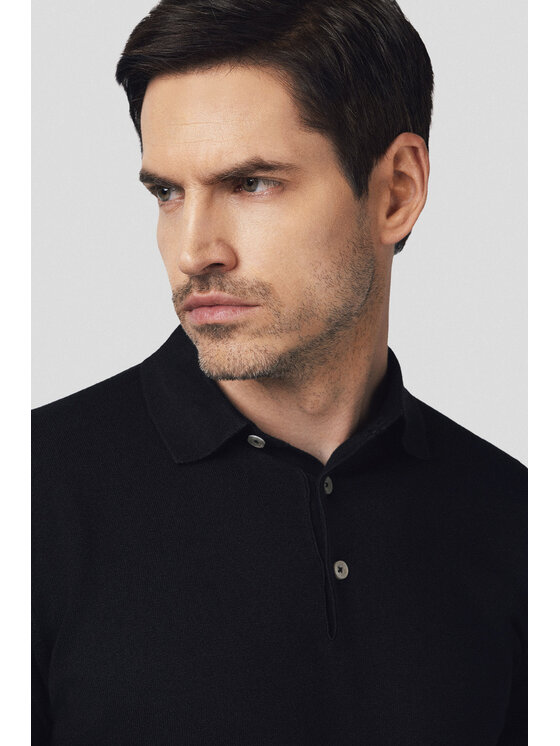 Lancerto Lancerto Sweter Jorge SW073125000005 Czarny Regular Fit